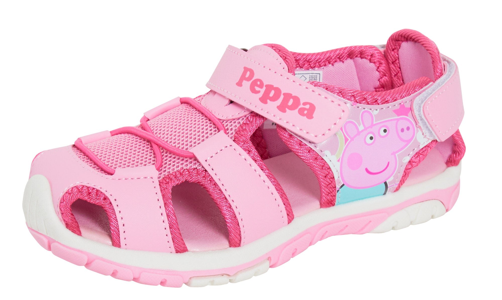 Girls Peppa Pig Sandals Kids Pink Closed Toe Sports Sandals Walking Summer Shoes