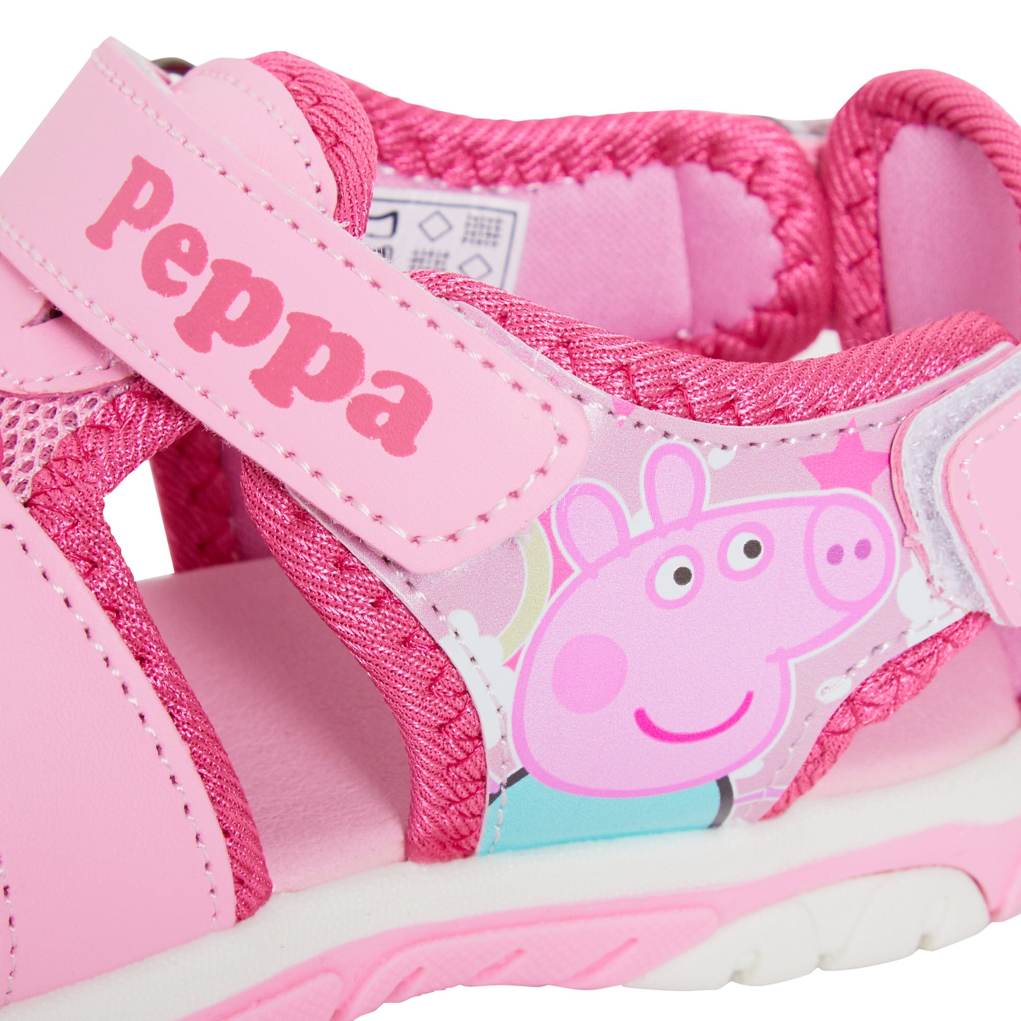 Girls Peppa Pig Sandals Kids Pink Closed Toe Sports Sandals Walking Summer Shoes