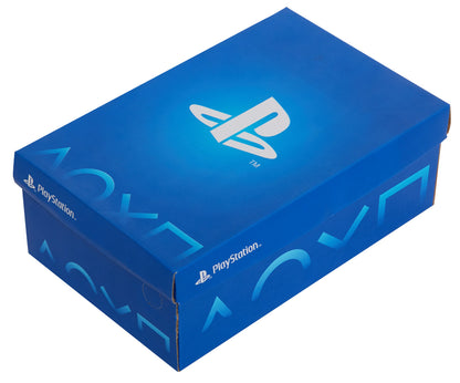 PlayStation Light Up Boys Trainers Kids Gamer Flashing Lights Black Sports Shoes