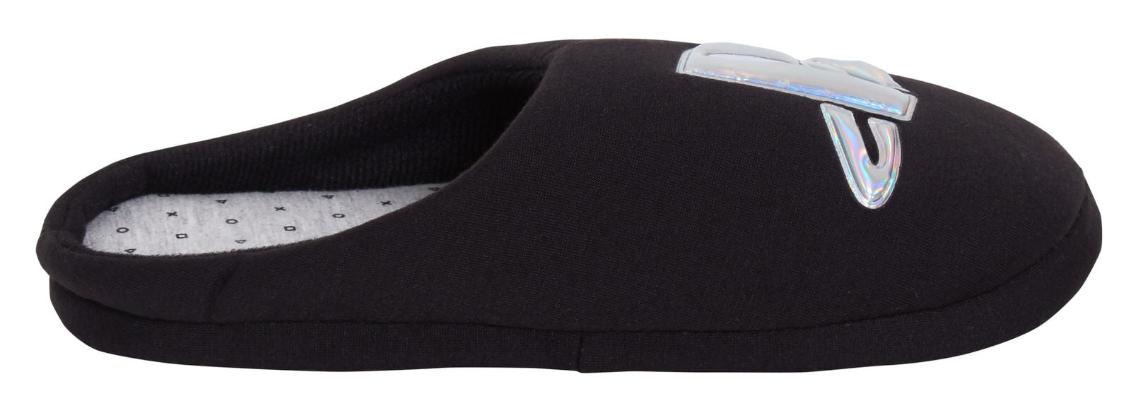 Mens Sony PlayStation Slippers Teen Gamer Open Back Slip On Mules House Shoes