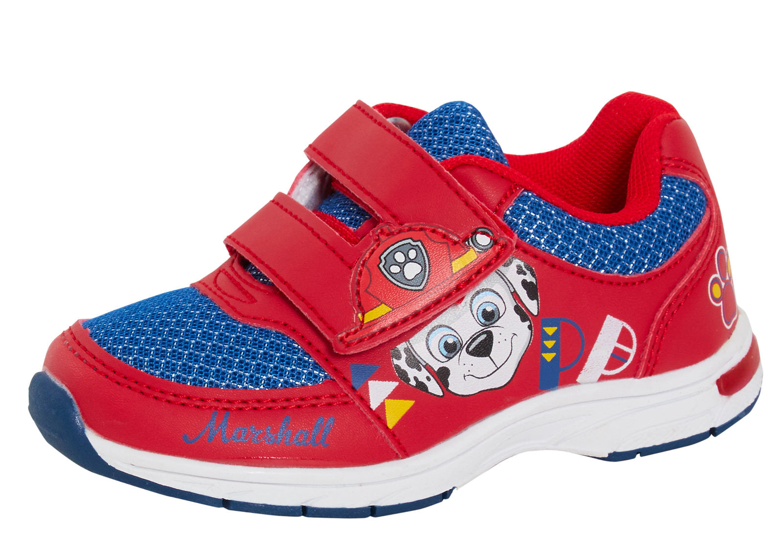 Boys Paw Patrol Light Up Sport Trainers with Lights Marshall Kids Flashing shoes