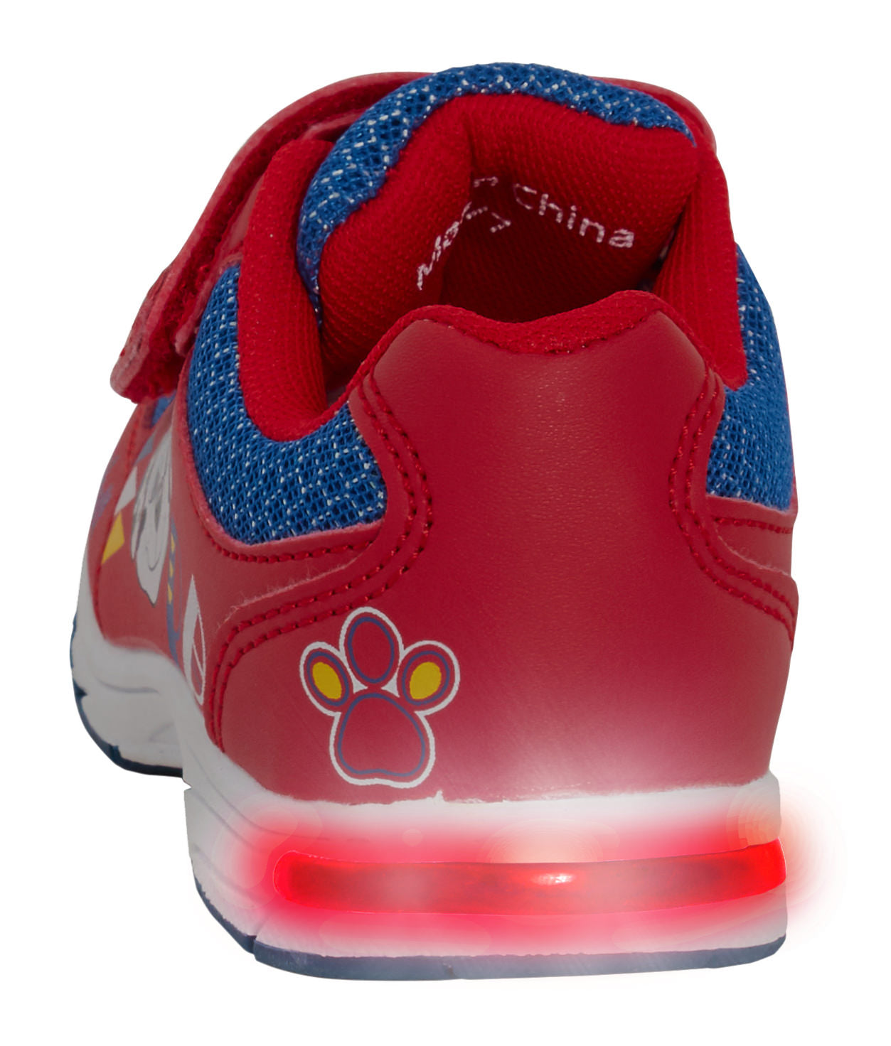 Boys Paw Patrol Light Up Sport Trainers with Lights Marshall Kids Flashing shoes