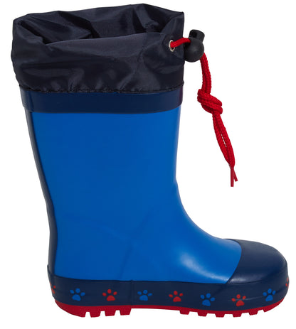 Boys Paw Patrol Tie Top Wellington Boots Kids Chase Marshall Wellies Rain Shoes