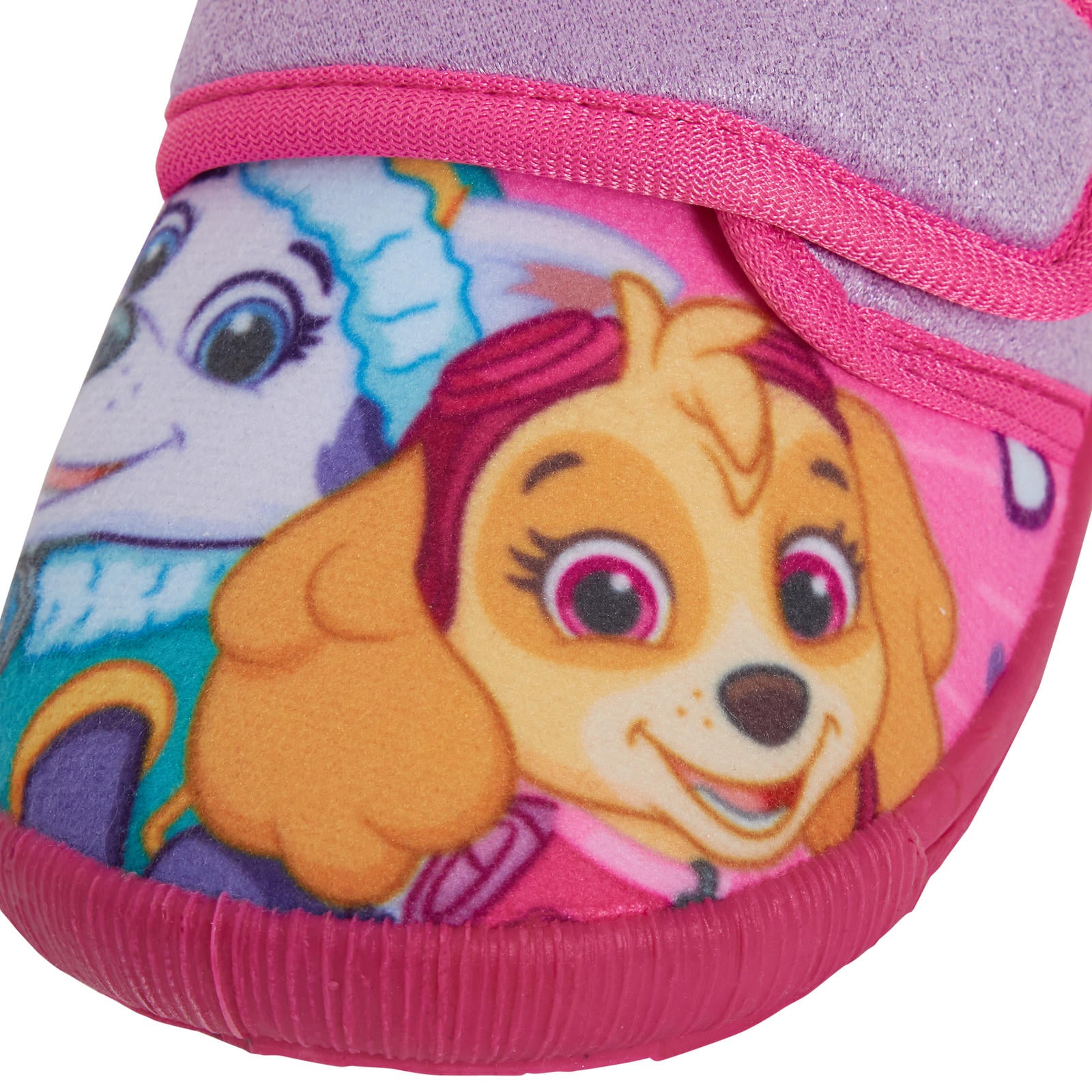 Girls Paw Patrol Slippers Kids Skye Easy Fasten Nursery House Indoor Shoes