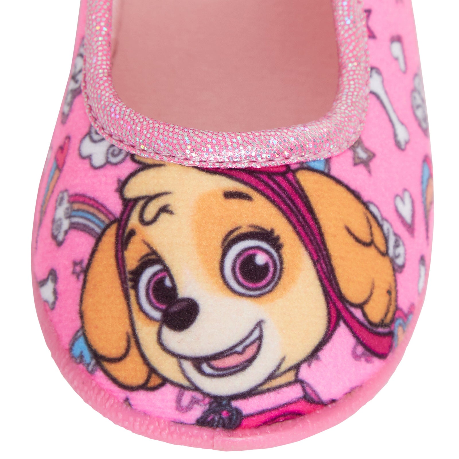 Girls Paw Patrol Skye Slippers Slip on with Elastic Straps Ballet House Shoes