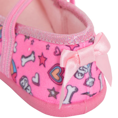 Girls Paw Patrol Skye Slippers Slip on with Elastic Straps Ballet House Shoes