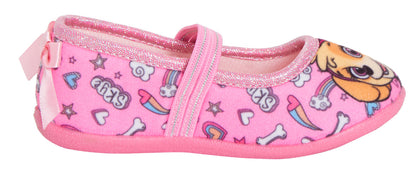 Girls Paw Patrol Skye Slippers Slip on with Elastic Straps Ballet House Shoes