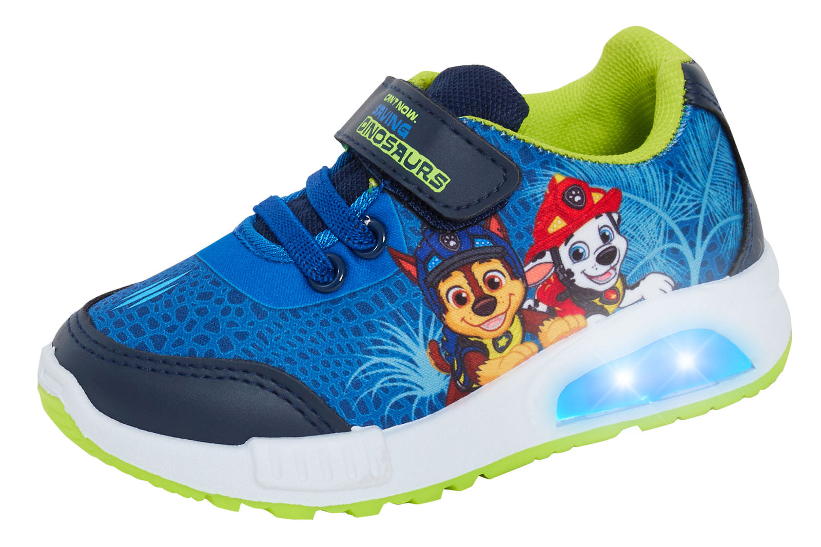 Boys Paw Patrol Light Up Sport Trainers with Lights Marshall Kids Flashing shoes