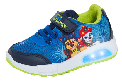 Boys Paw Patrol Light Up Sport Trainers with Lights Marshall Kids Flashing shoes