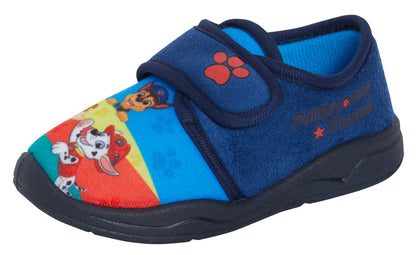 Boys Paw Patrol Slippers Kids Chase Marshall Touch Fasten House Shoes Booties