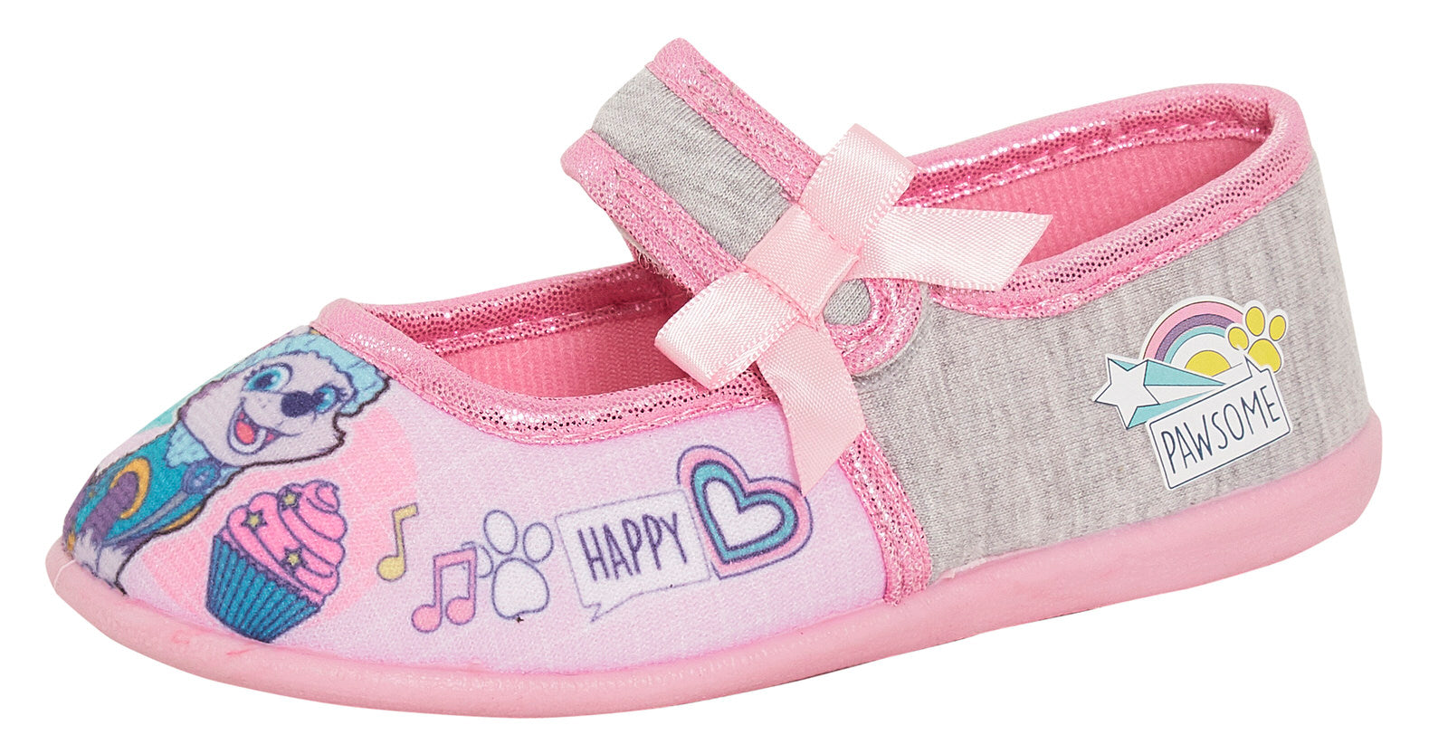 Girls Paw Patrol Slippers Kids Skye Slipper Boots Easy Fasten Ballet House Shoes