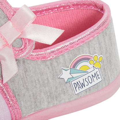 Girls Paw Patrol Slippers Kids Skye Slipper Boots Easy Fasten Ballet House Shoes