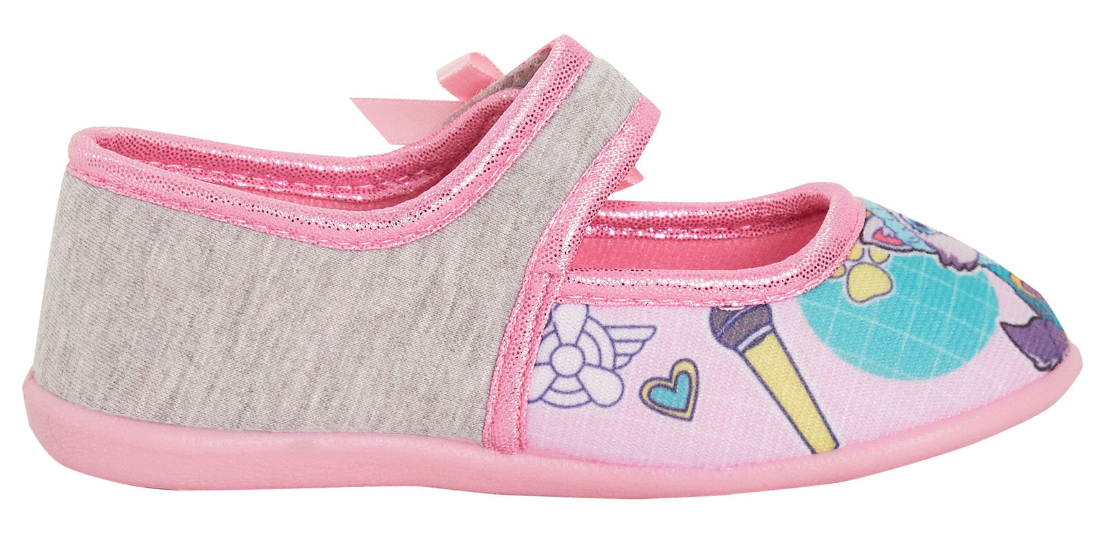 Girls Paw Patrol Slippers Kids Skye Slipper Boots Easy Fasten Ballet House Shoes