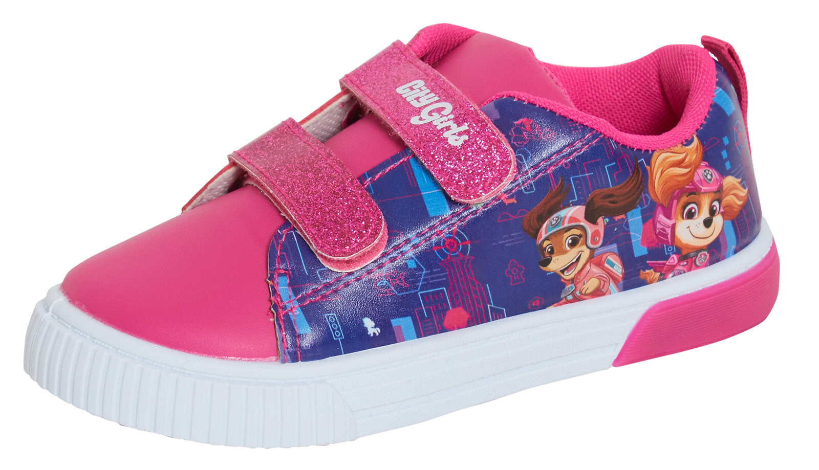 Girls Paw Patrol Light Up Trainers Kids Skye Flashing Lights Sports Shoes Pumps