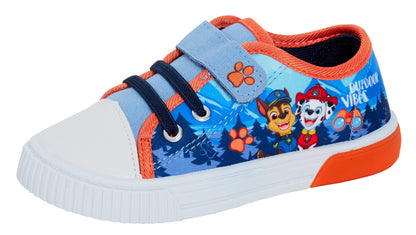 Boys Paw Patrol Light Up Canvas Trainers with Lights Chase Marshall Canvas Pumps