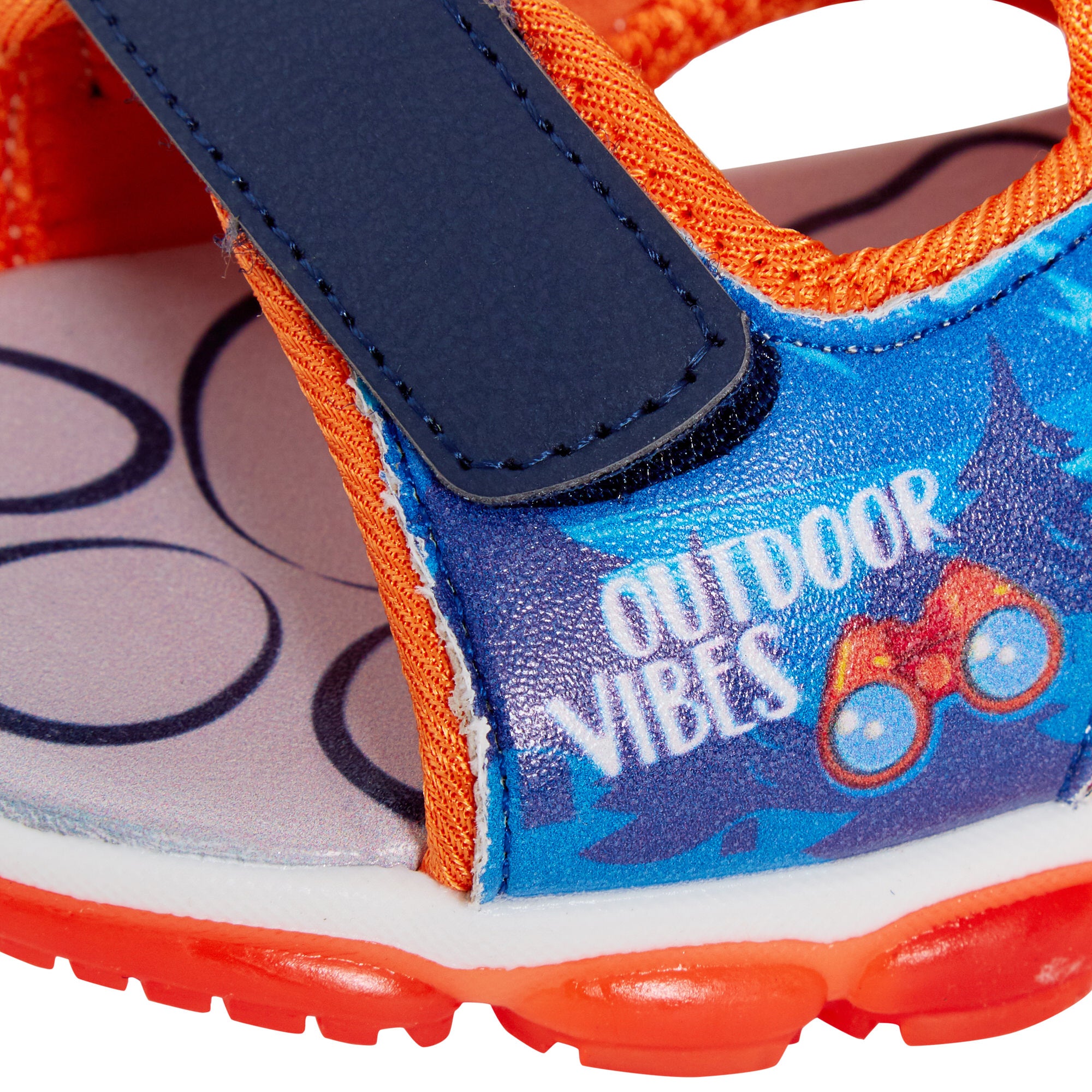 Paw Patrol Light Up Sports Sandals For Boys Chase Open Toe Easy Fasten Shoes