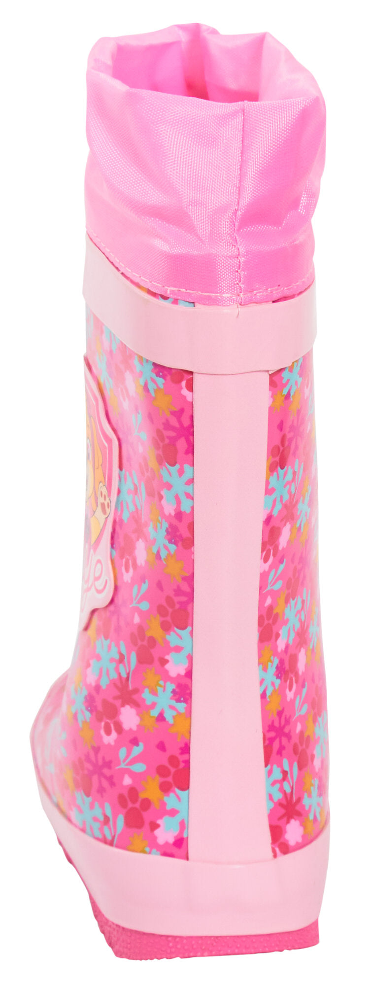 Girls Paw Patrol Tie Top Wellies Warm Lined Skye Wellington Boots Kids Snow Shoe