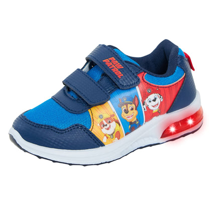 Boys Paw Patrol Light Up Sport Trainers with Lights Marshall Kids Flashing shoes