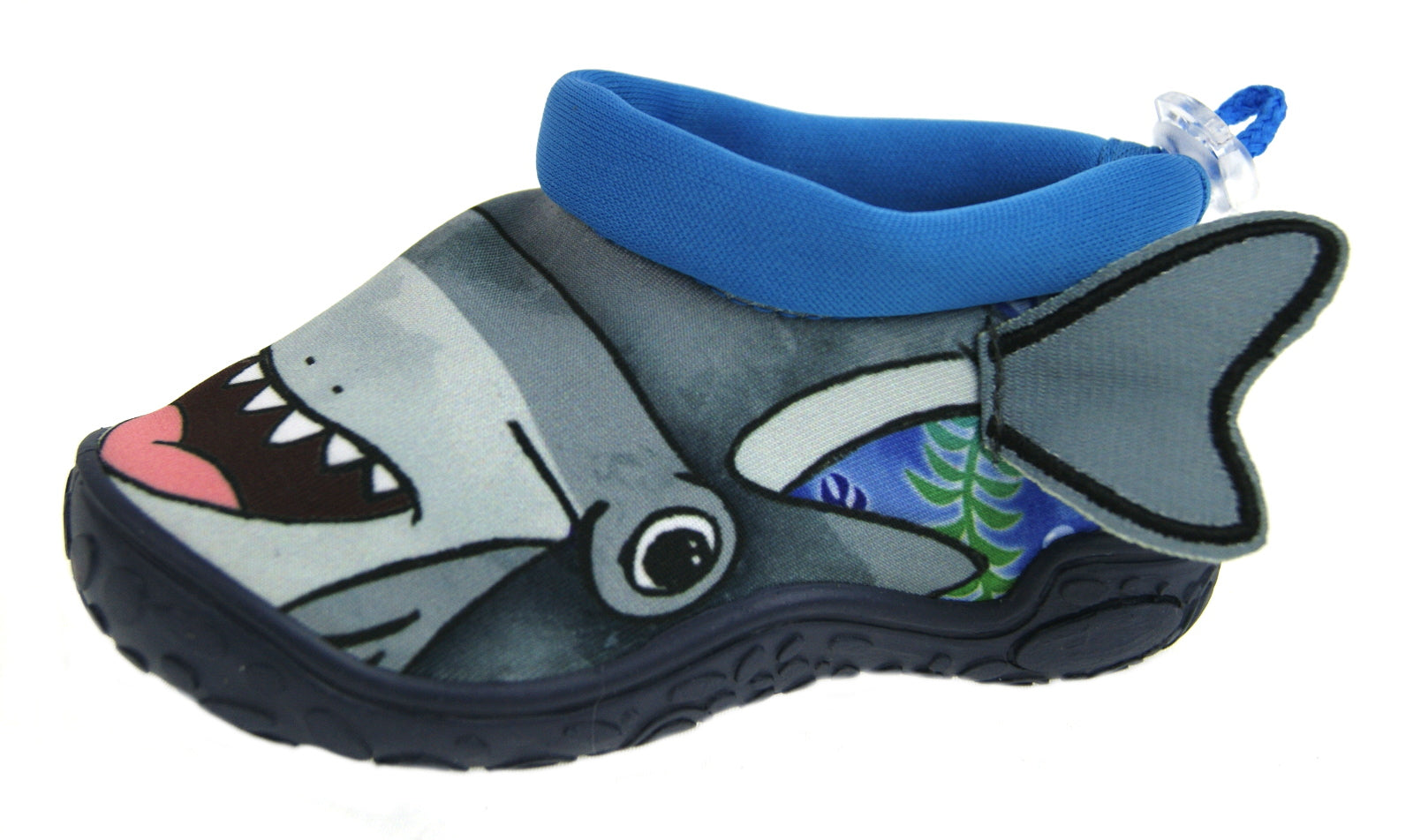 Boys 3D Hammerhead Shark Aqua Socks Kids Character Beach Pool Shoes Summer Size
