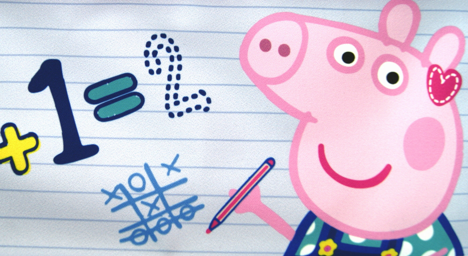 Kids Peppa Pig ABC Primary School Book Bag Girls Back to School Reading Satchel