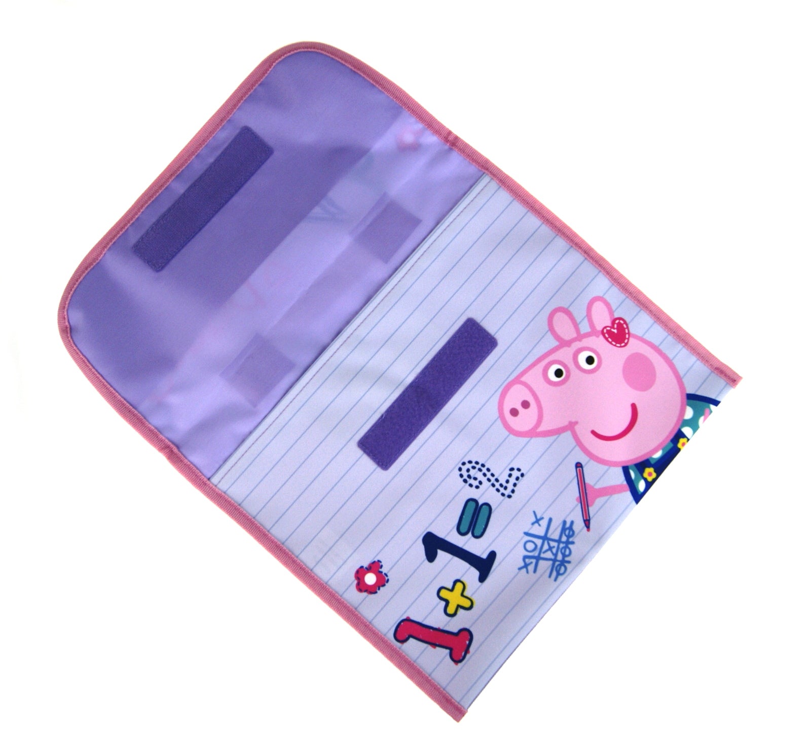Kids Peppa Pig ABC Primary School Book Bag Girls Back to School Reading Satchel