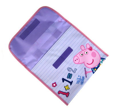 Kids Peppa Pig ABC Primary School Book Bag Girls Back to School Reading Satchel