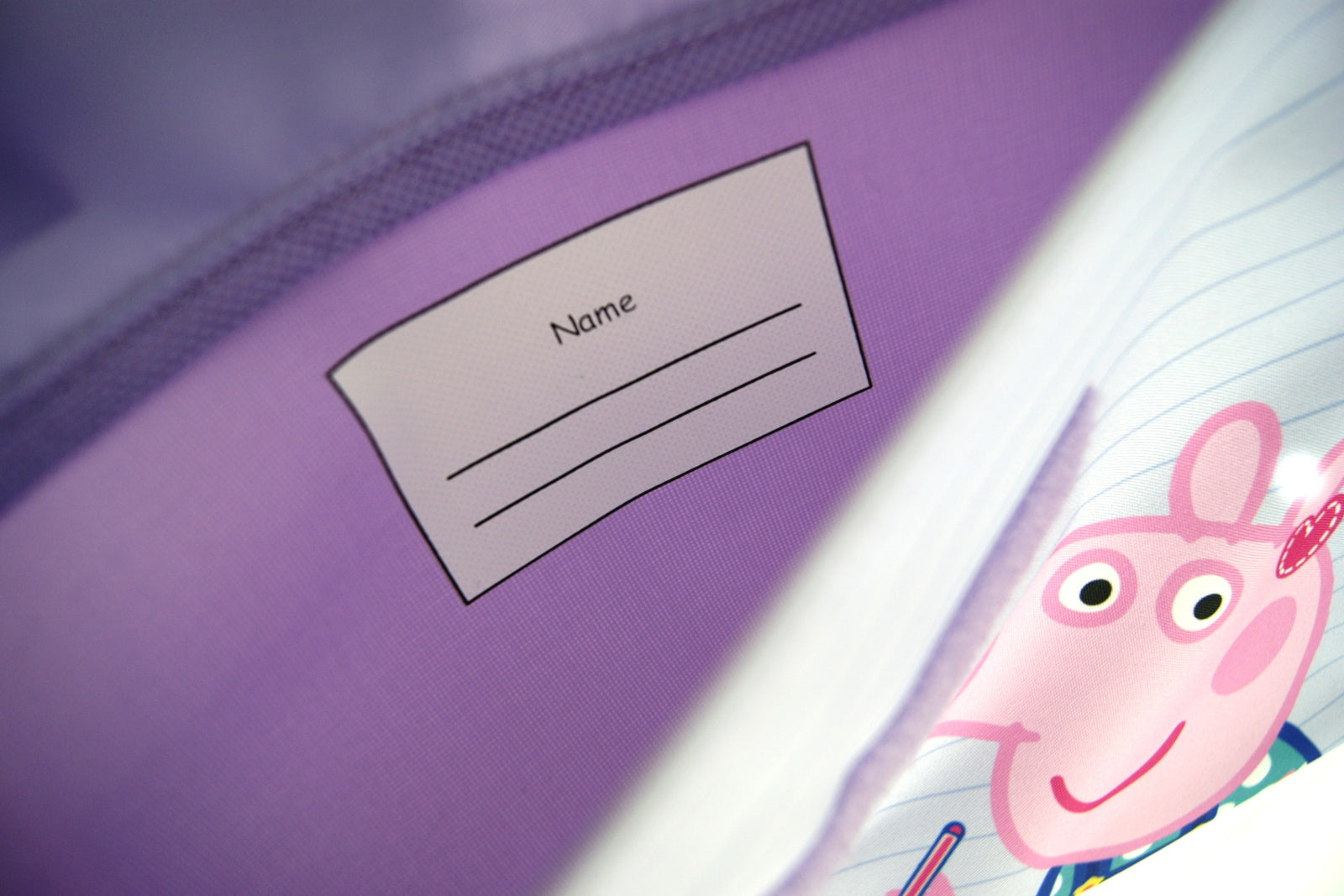 Kids Peppa Pig ABC Primary School Book Bag Girls Back to School Reading Satchel