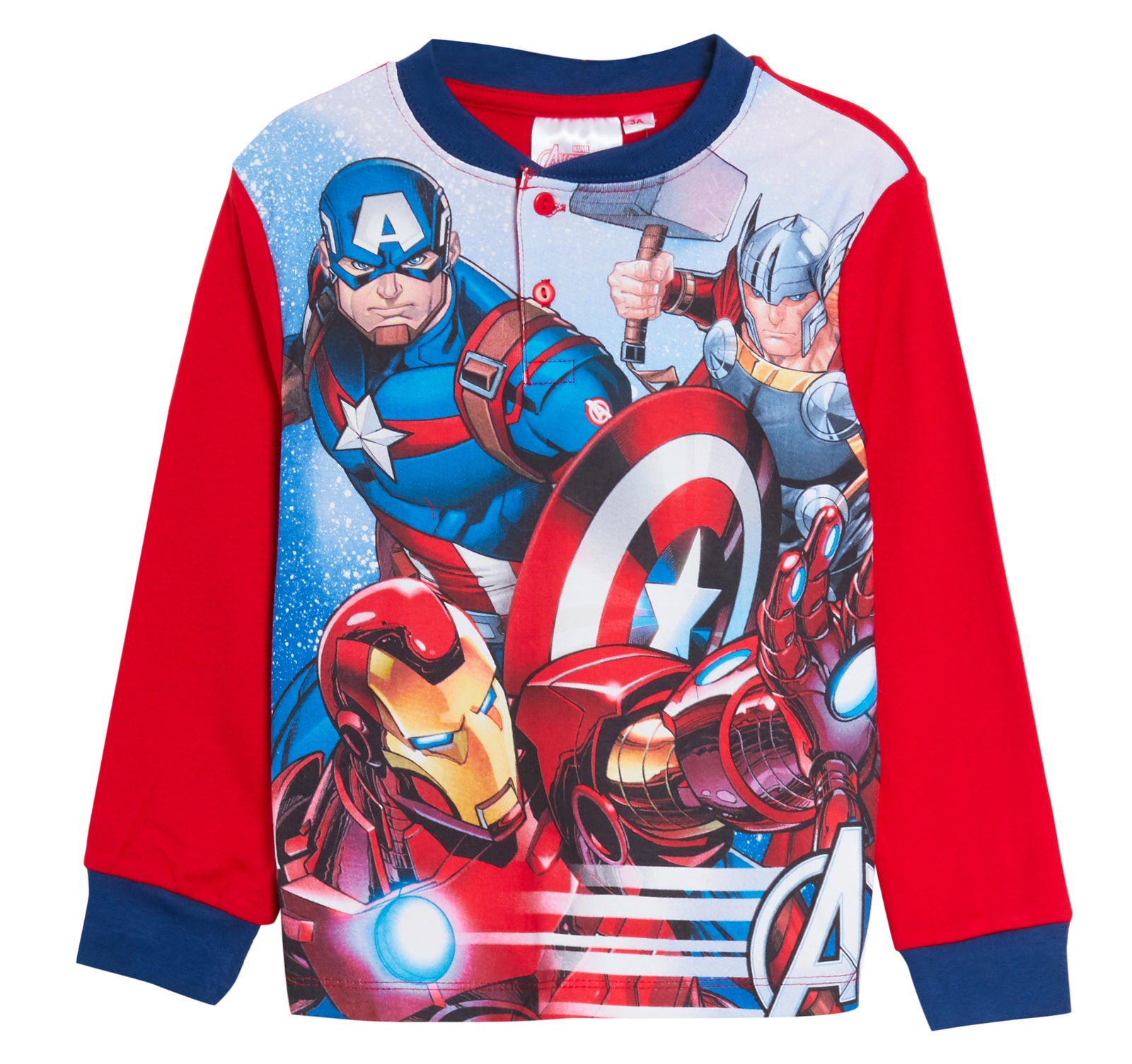 Boys Marvel Avengers Pjs Brushed 100% Cotton Pyjamas Kids Gift Boxed Set Twosie