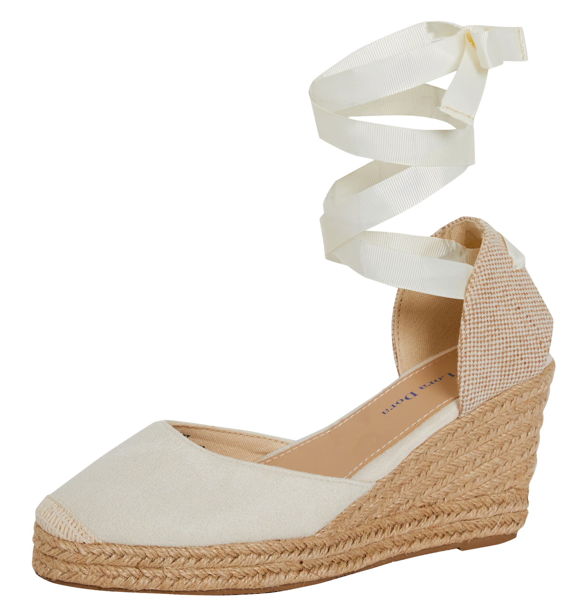 Womens Espadrille Wedge Sandals Strappy Hessian Wedges Ankle Wrap Tie Leg Straps