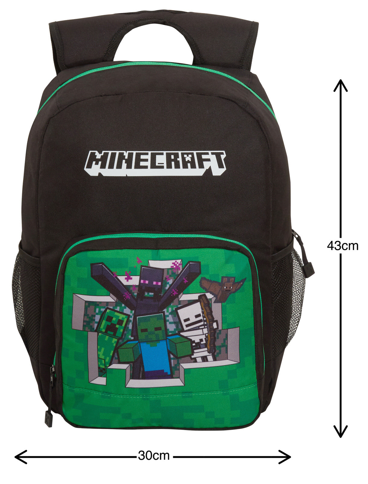 Minecraft Large Backpack Gaming Laptop Rucksack Kids Adults Gamer School Bag