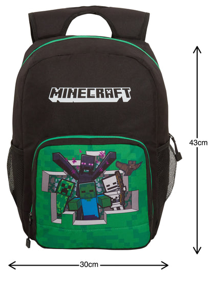 Minecraft Large Backpack Gaming Laptop Rucksack Kids Adults Gamer School Bag