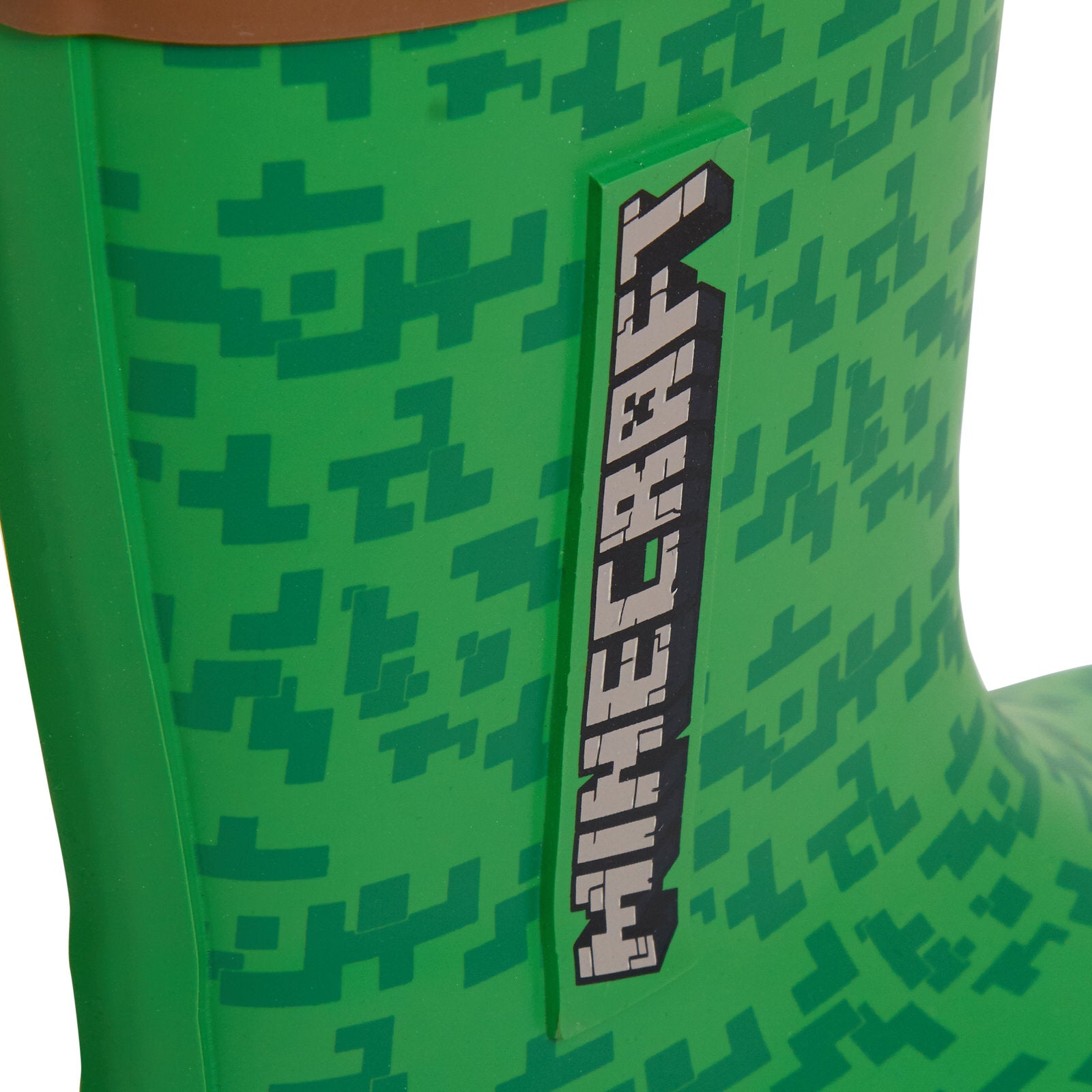 Boys Minecraft Rubber Wellingtons Kids Gamer Wellington Boots Rain Wellies Wellys