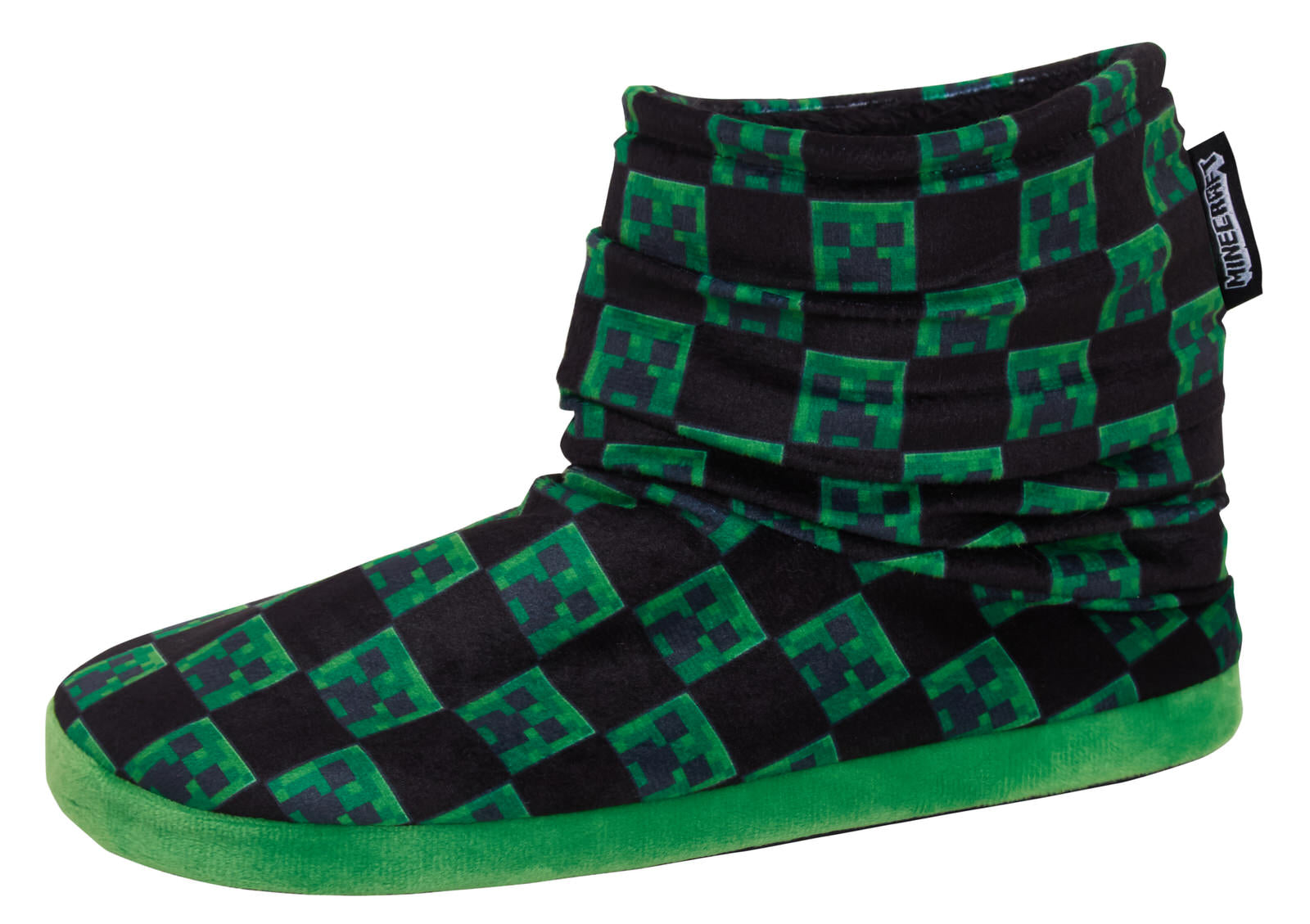 Boys Minecraft Slipper Boots Kids Creeper Gamer Warm Fleece Slippers House Shoes