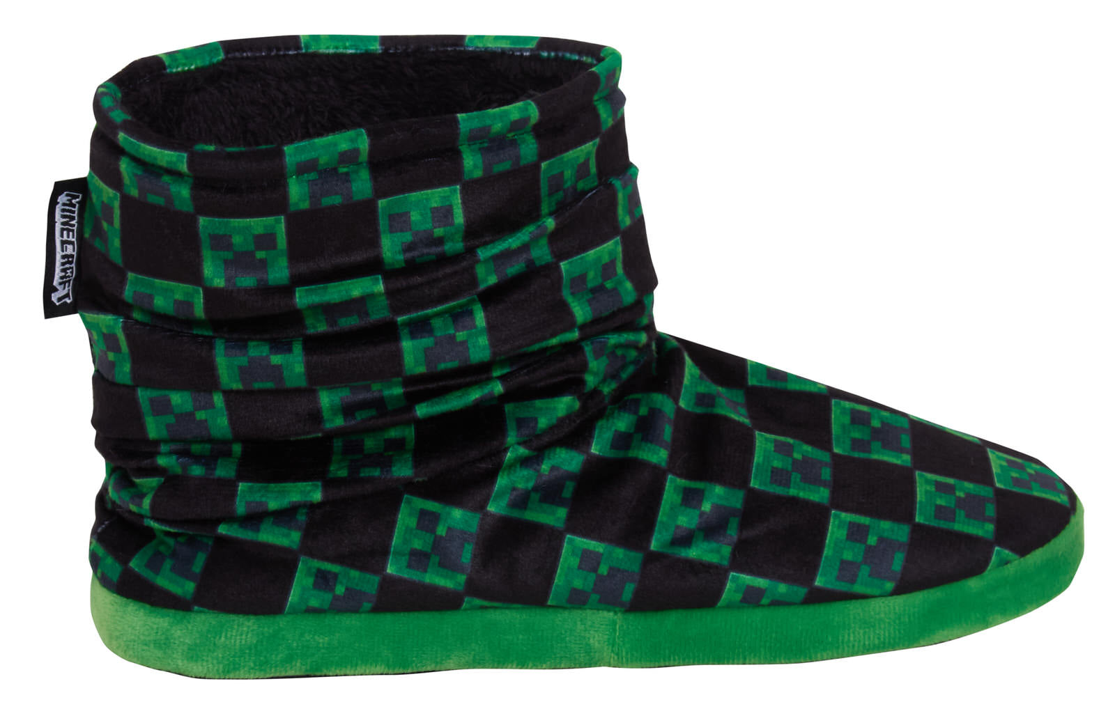 Boys Minecraft Slipper Boots Kids Creeper Gamer Warm Fleece Slippers House Shoes