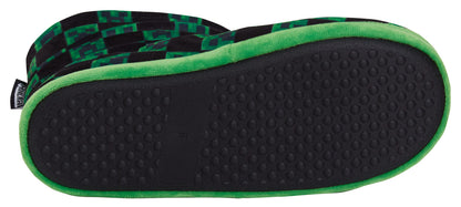 Boys Minecraft Slipper Boots Kids Creeper Gamer Warm Fleece Slippers House Shoes