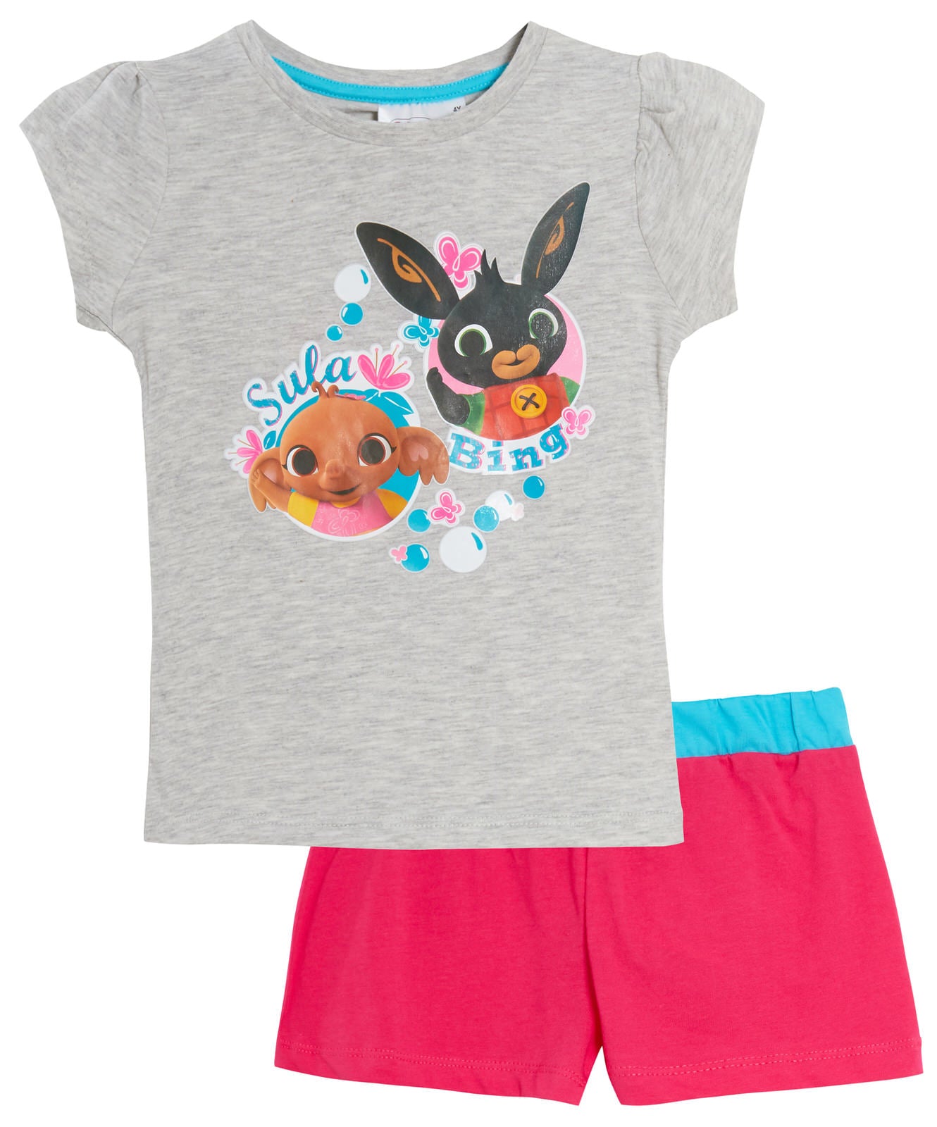 Girls Bing Bunny Short Pyjamas Kids Sula Shortie Pjs Set Summer Shorts Nightwear