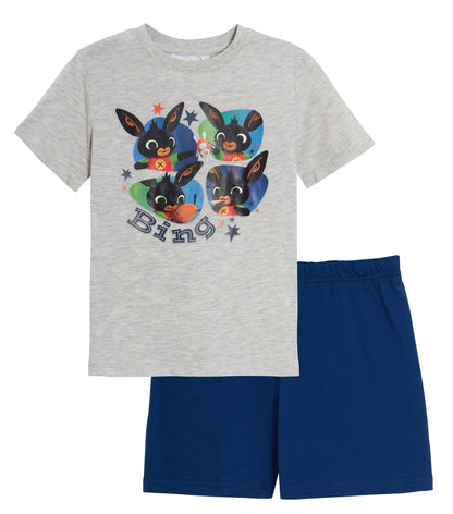 Boys Bing Bunny Short Pyjamas Kids Cbeebies Shortie Pjs Set Toddlers Nightwear