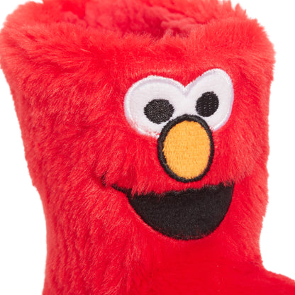 Sesame Street Slipper Boots Kids Elmo Cookie Monster Fleece Slippers House Shoes