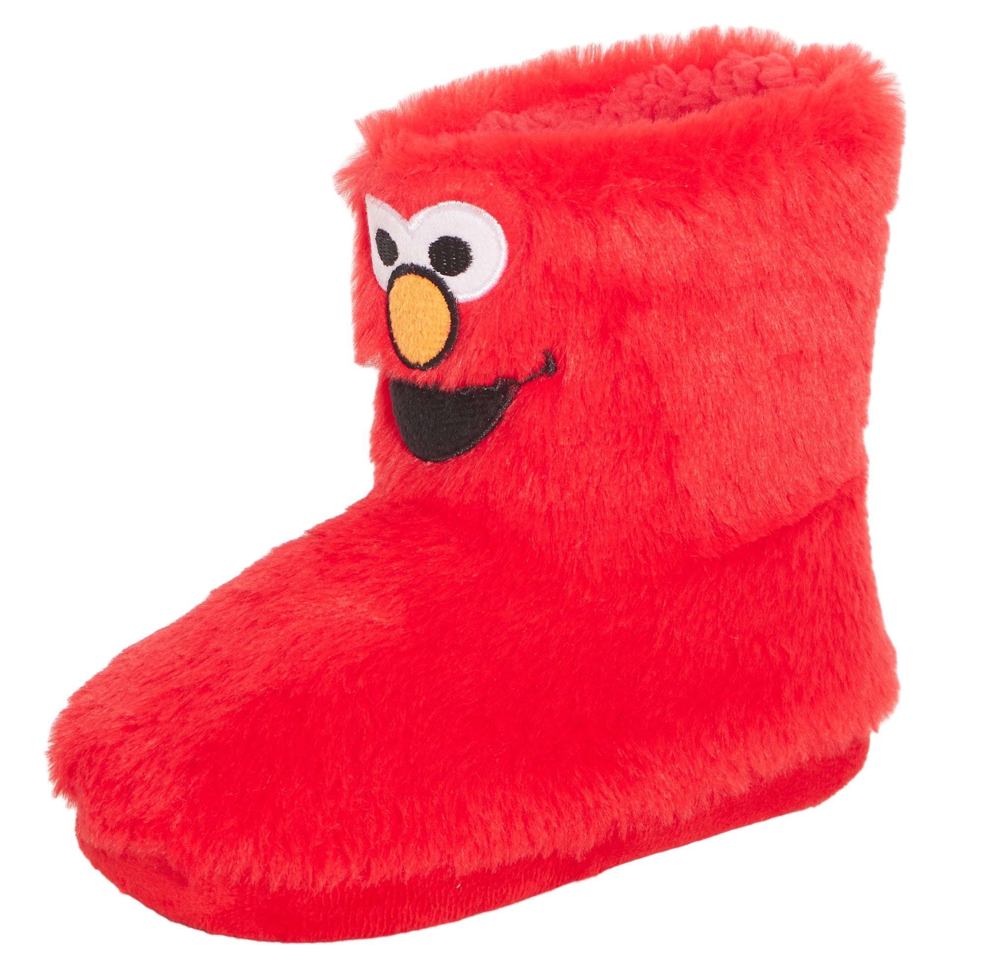 Sesame Street Slipper Boots Kids Elmo Cookie Monster Fleece Slippers House Shoes