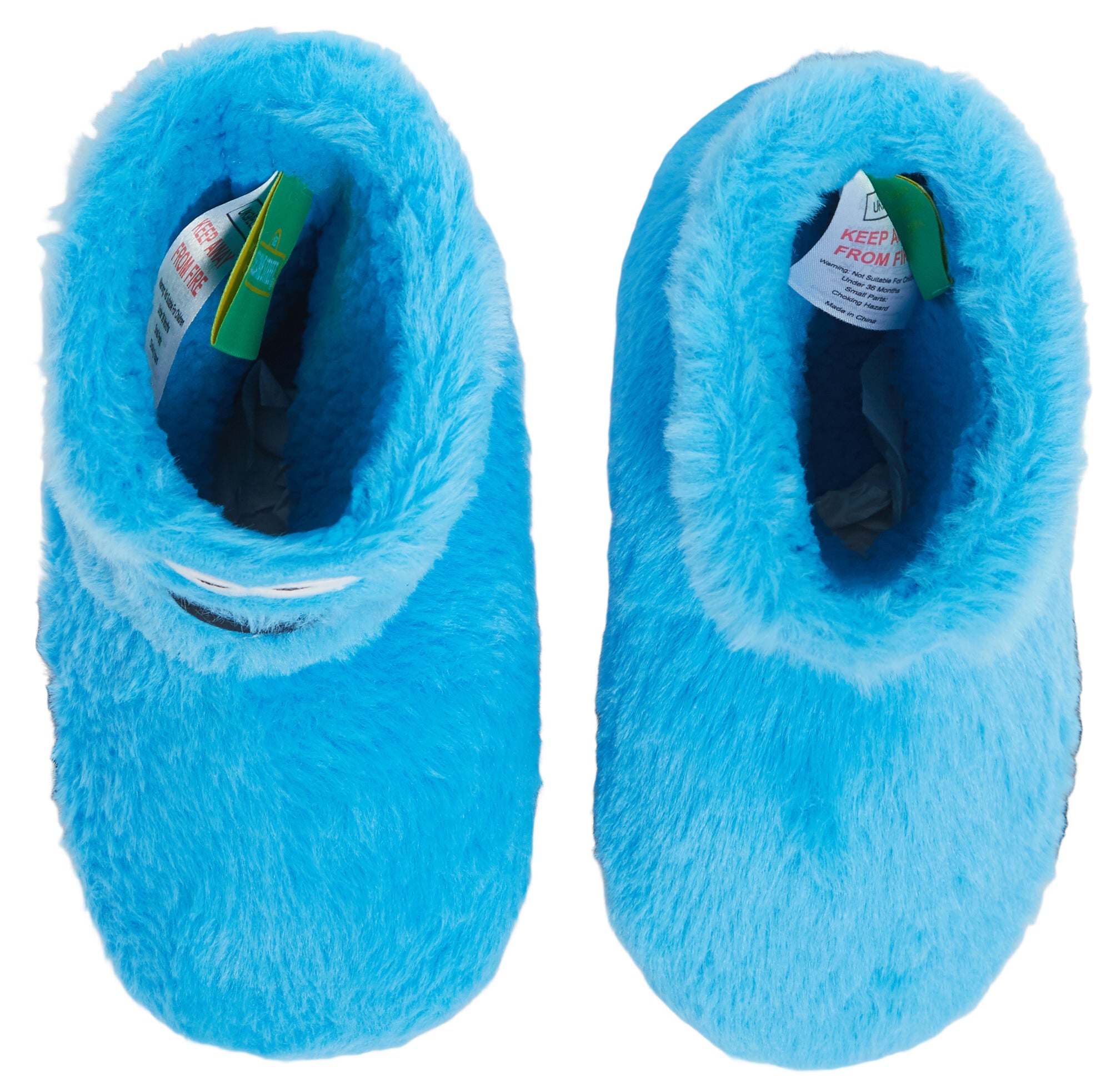 Sesame Street Slipper Boots Kids Elmo Cookie Monster Fleece Slippers House Shoes