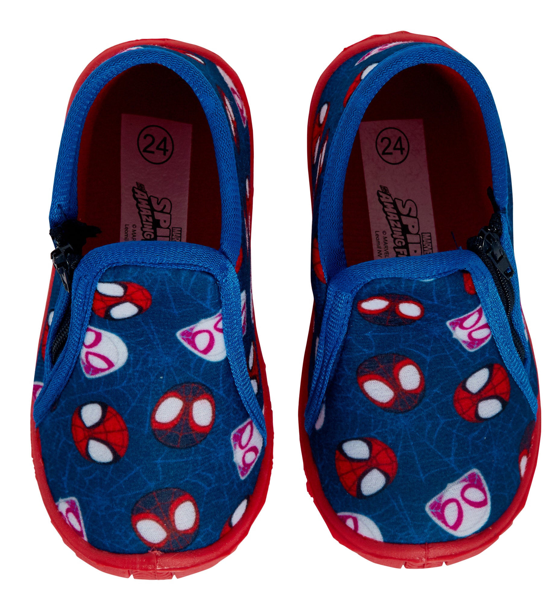 Spidey and his Amazing Friends Slippers Infants Zip Fastening Booties House Shoe