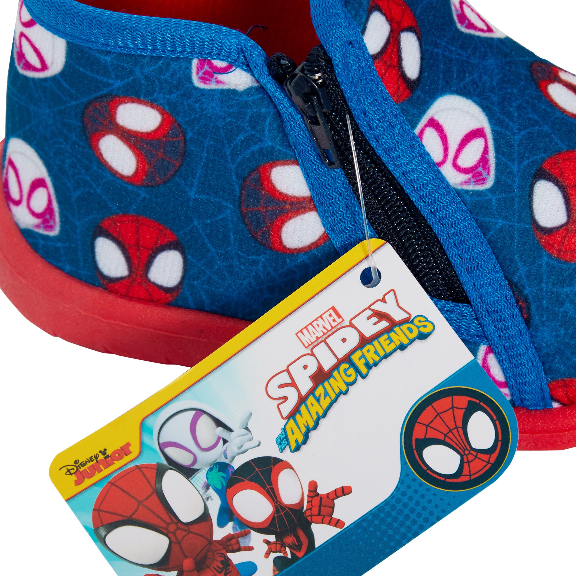 Spidey and his Amazing Friends Slippers Infants Zip Fastening Booties House Shoe