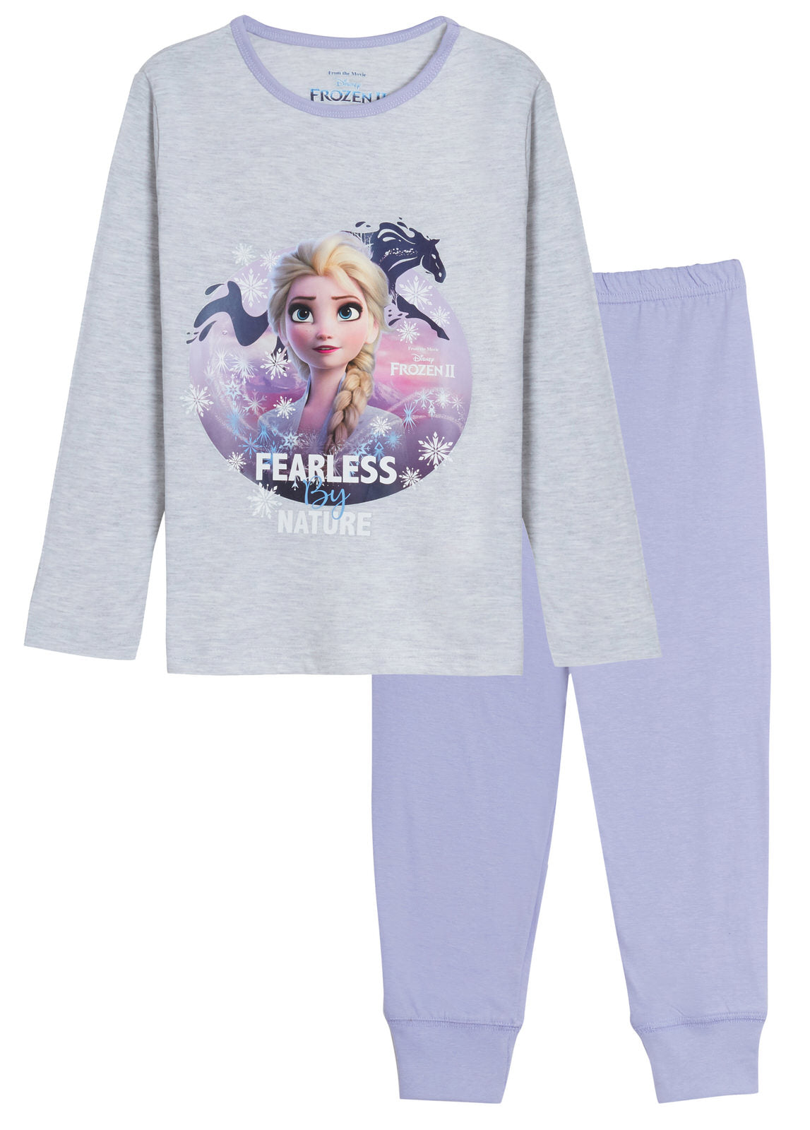 Girls Disney Frozen 2 Pyjamas Kids Full Length Elsa Anna Olaf Pjs Set Nightwear