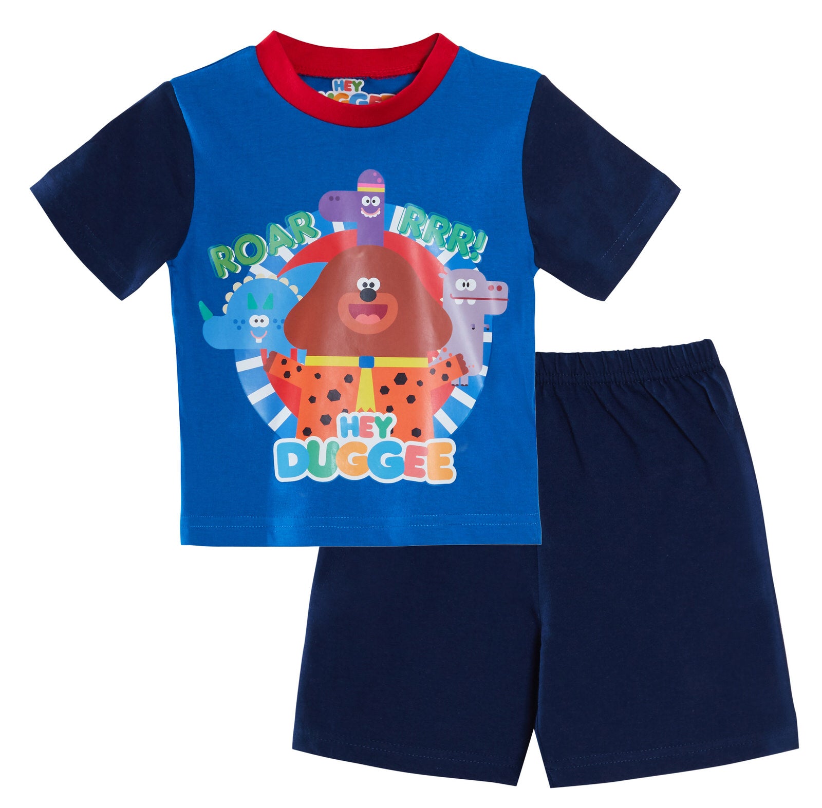 Boys Hey Duggee Short Pyjamas Kids Squirrel Club Shortie Pjs Set Nightwear Size