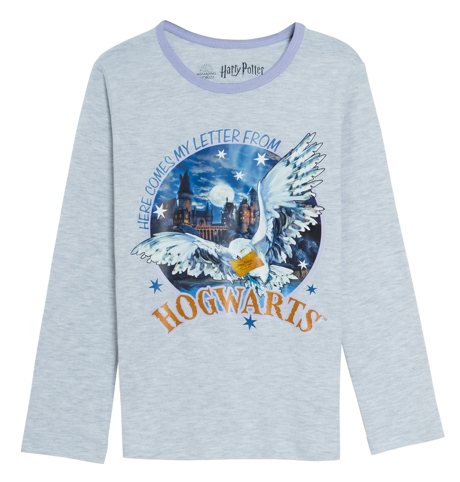 Girls Harry Potter Pyjamas Kids Hogwarts Letter Long Pjs Set Hedwig Nightwear