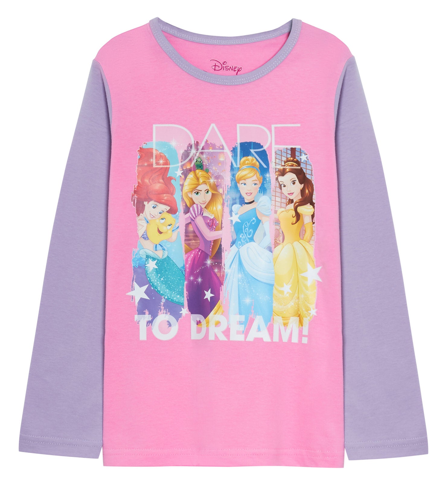 Girls Disney Princess Full Length Pyjamas Kids Full Length Long Pj Set Nightwear