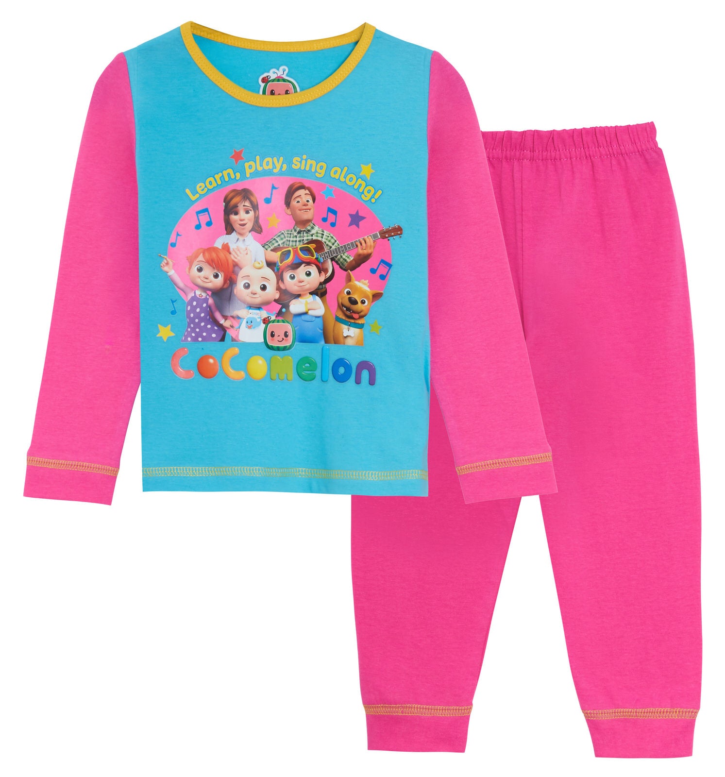 Girls CoComelon Pyjamas Kids Full Length Pjs Set Nightwear YouTube J.J. + Family