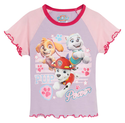 Girls Paw Patrol Short Pyjamas Skye Everest Kids Shortie Pjs Set Nightwear Size