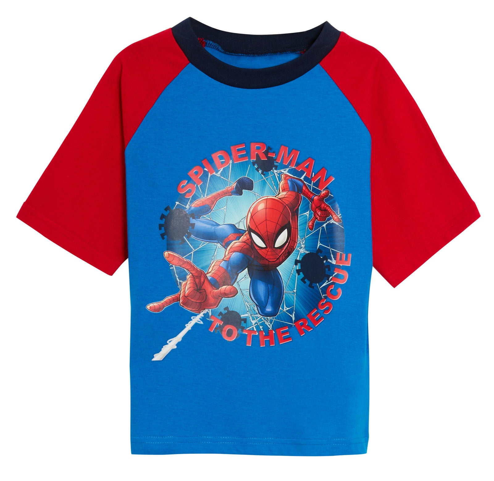 Spiderman Short Pyjamas Boys Marvel Avengers Shortie Pjs Nightwear Lounge Set