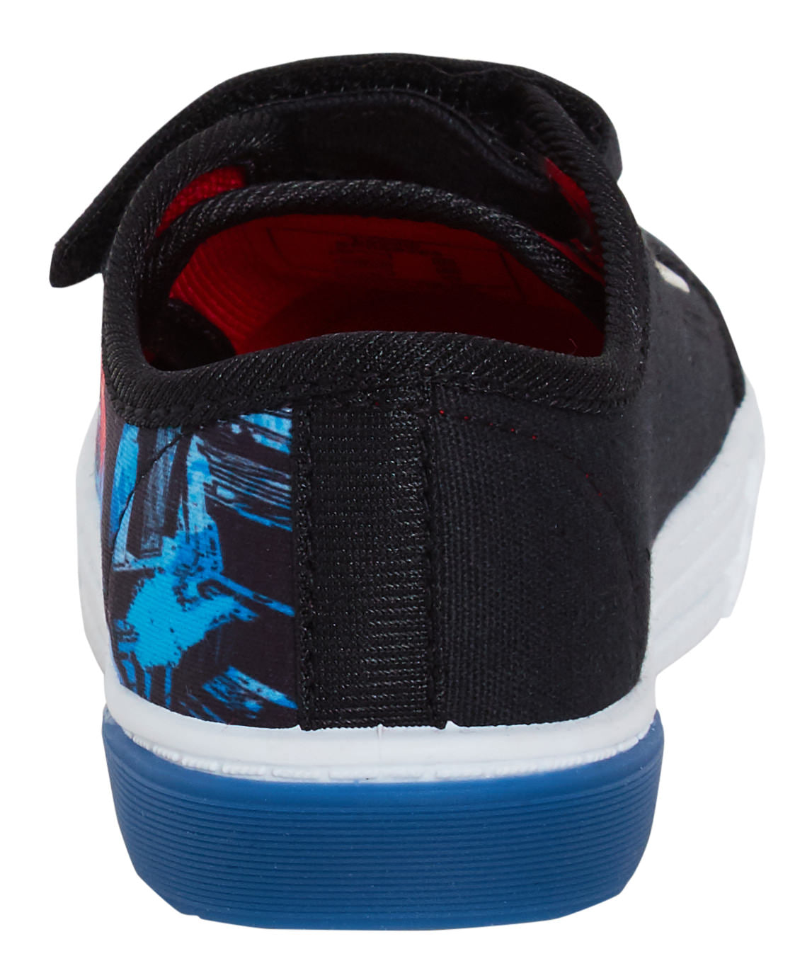 Boys Spiderman Light Up Canvas Trainers with Lights Kids Marvel Canvas Pumps